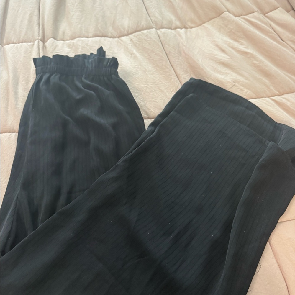 Pinkblush Black Pleated Pants